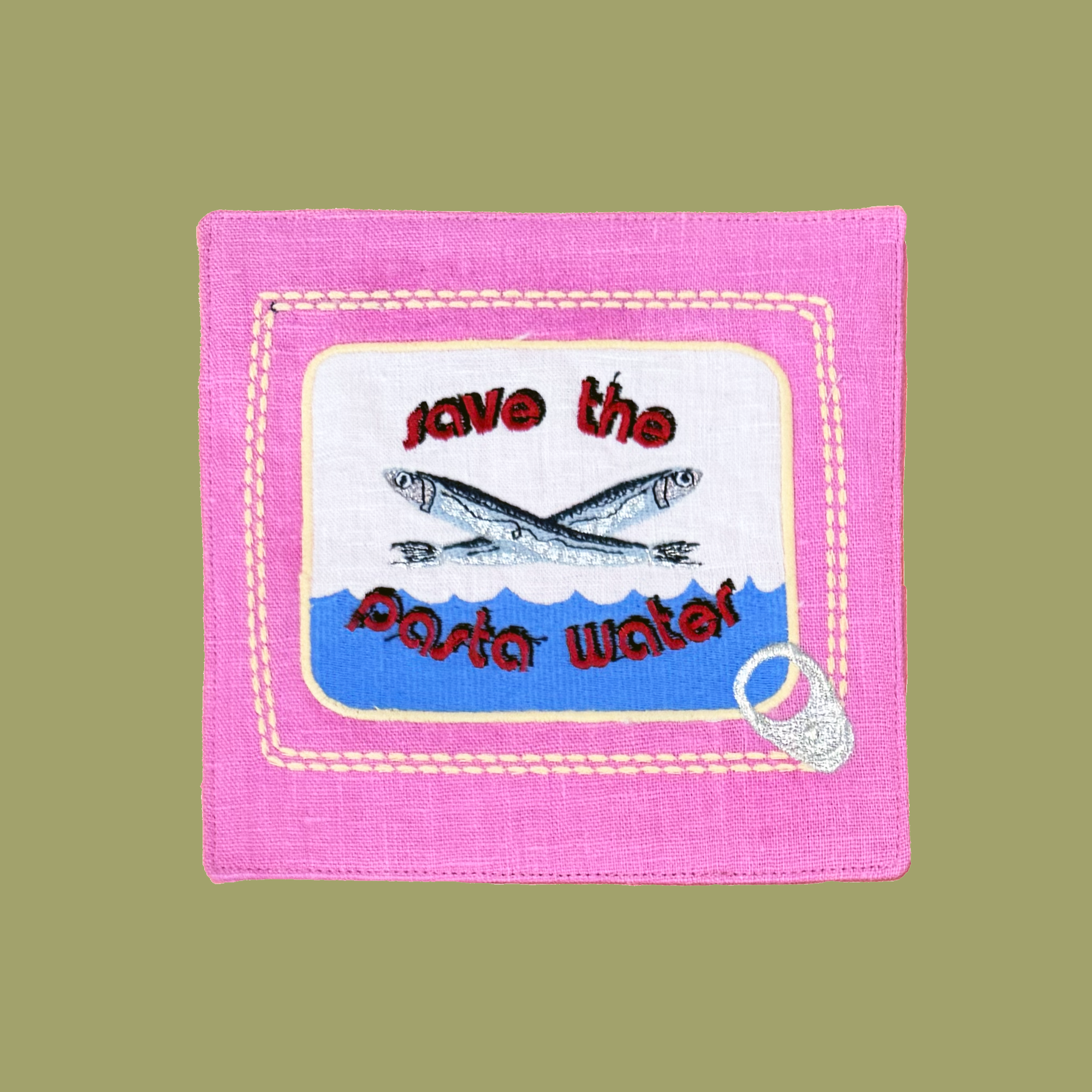 Tinned Fish Trivet Pink