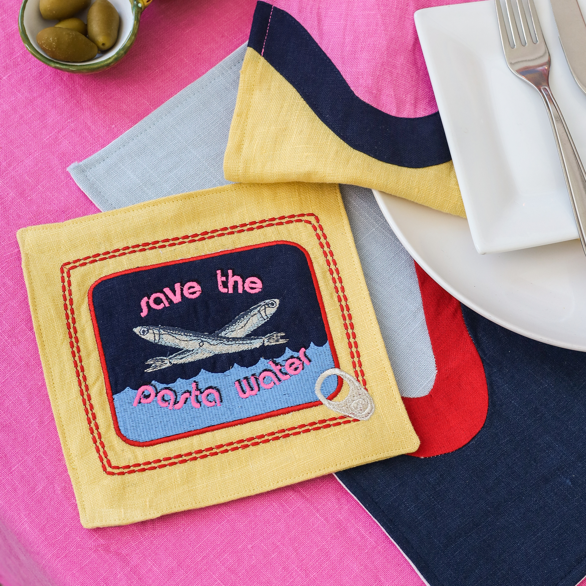 Tinned Fish Trivet  Yellow